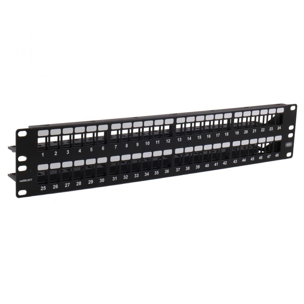 P-PANEL,JACK,UNLD,NETSEL,48P,19&#34;WX3.5&#34;H