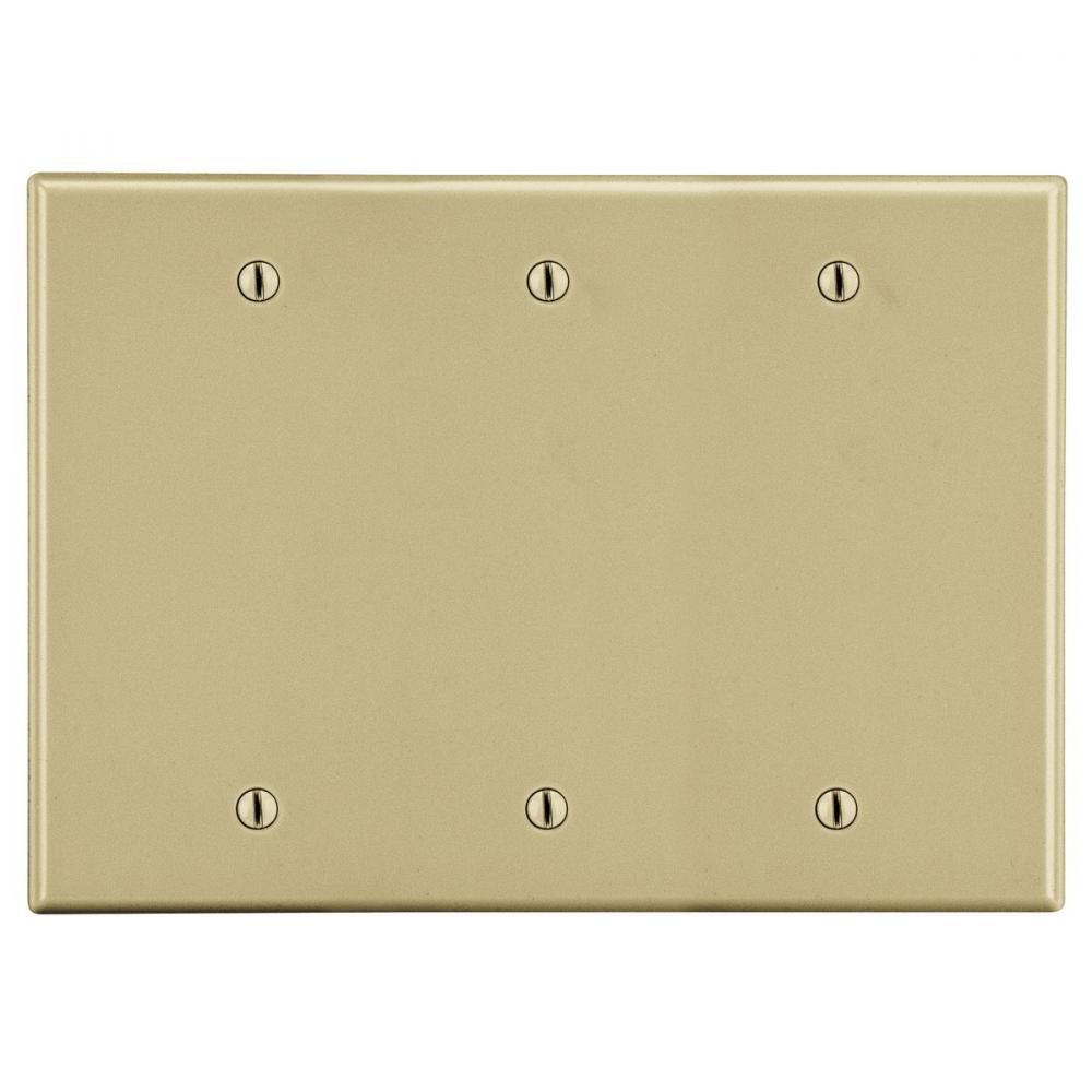 WALLPLATE, 3-G, 3) BOX MT BLANK, IV