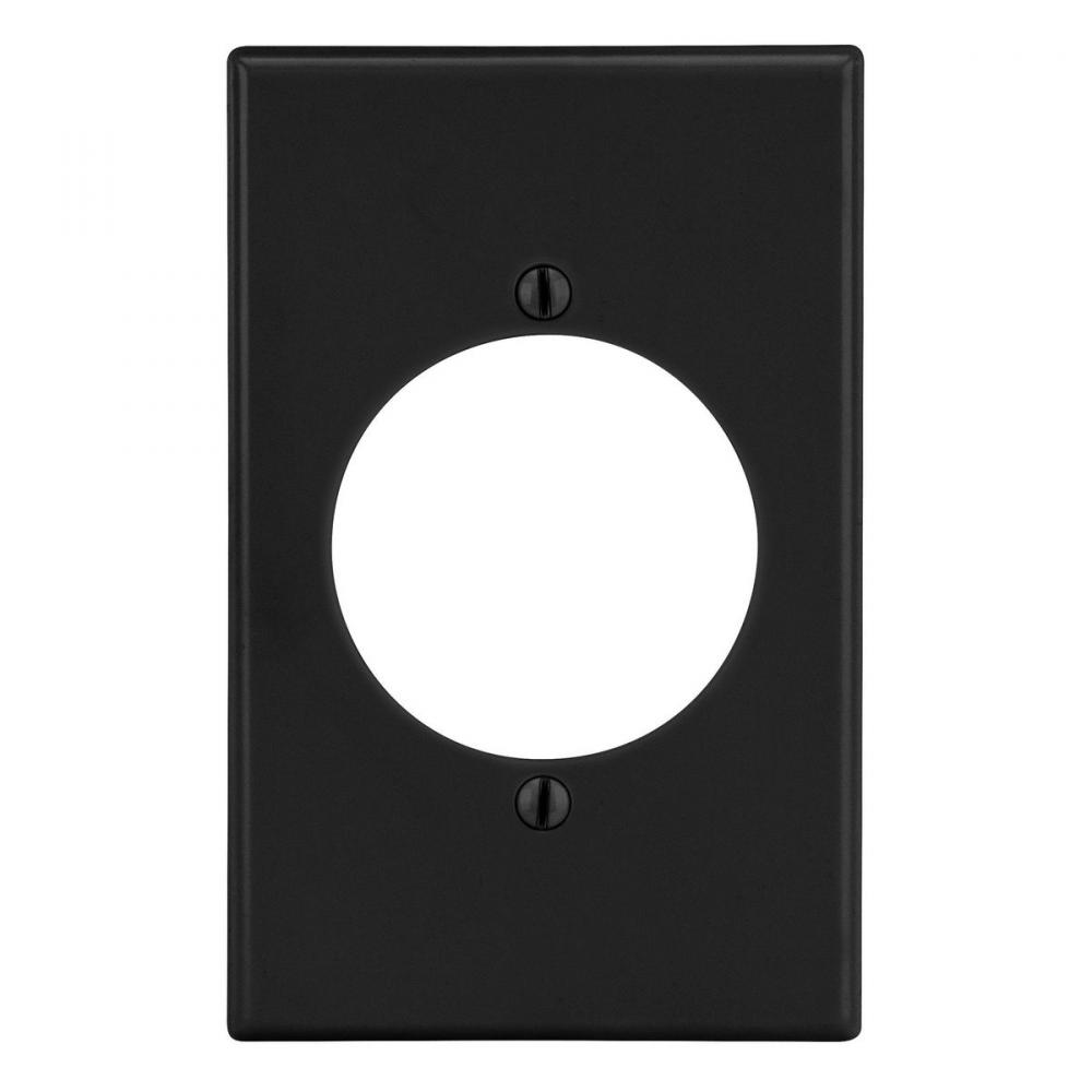 WALLPLATE, 1-G, 2.15&#34; OPNG, BK