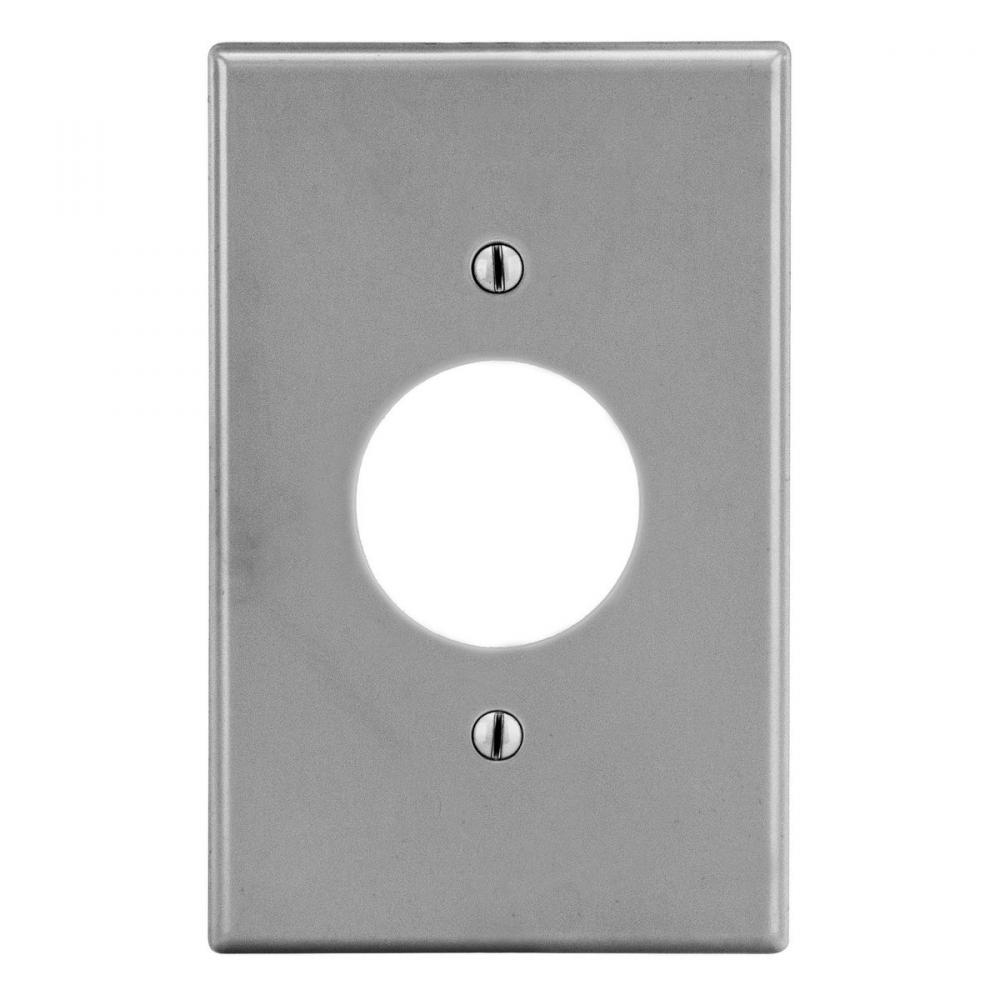 WALLPLATE, 1-G, 1.40&#34; OPNG, GY