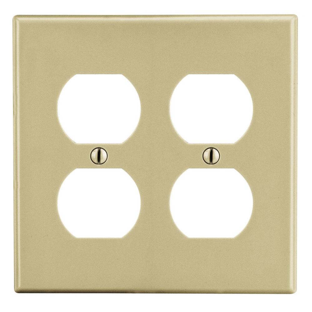 WALLPLATE, 2-G, 2) DUP, IV