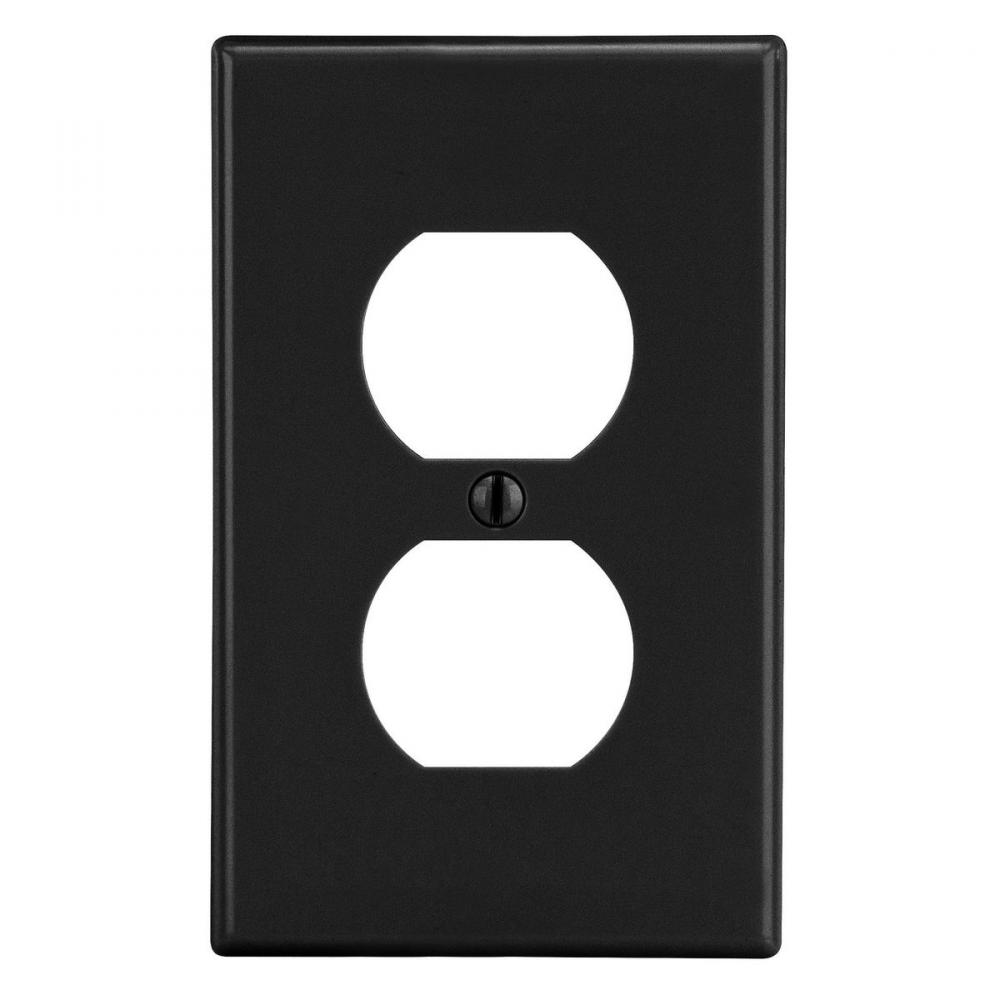 WALLPLATE, M-SIZE, 1-G, 1) DUP, BK