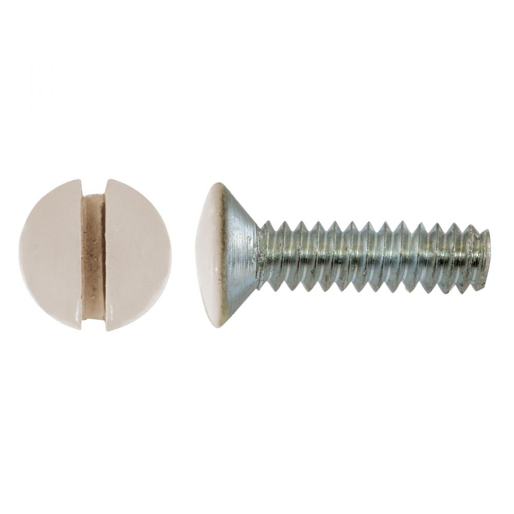 W-PLATE SCREW, 1/2&#34;, LT ALMOND, 100 PACK