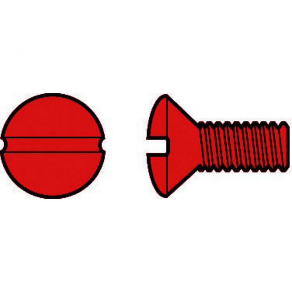 W-PLATE SCREW, RED 100 PACK