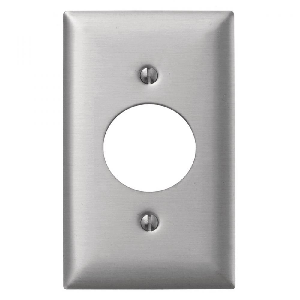 WALLPLATE 1-G, 1.60&#34; OPENING, ALU