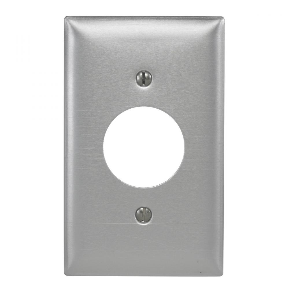 WALLPLATE 1-G, 1.40&#34; OPENING, ALU