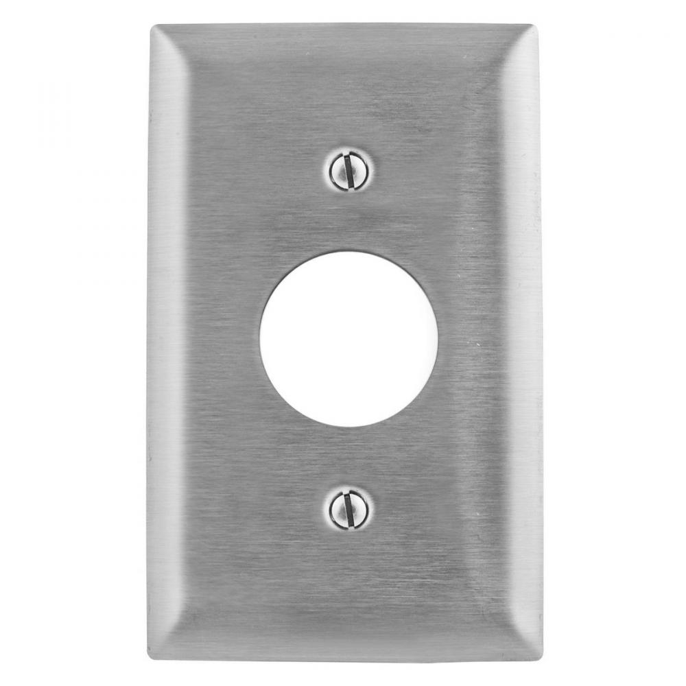 WALLPLATE, JUMBO, 1-G, 1.40&#34;, SS