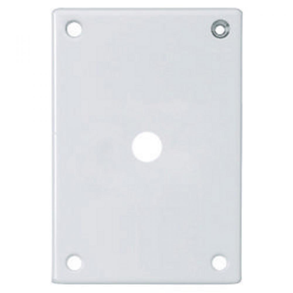 SEC WALLPLATE, 1-G, TELE/TV, WH