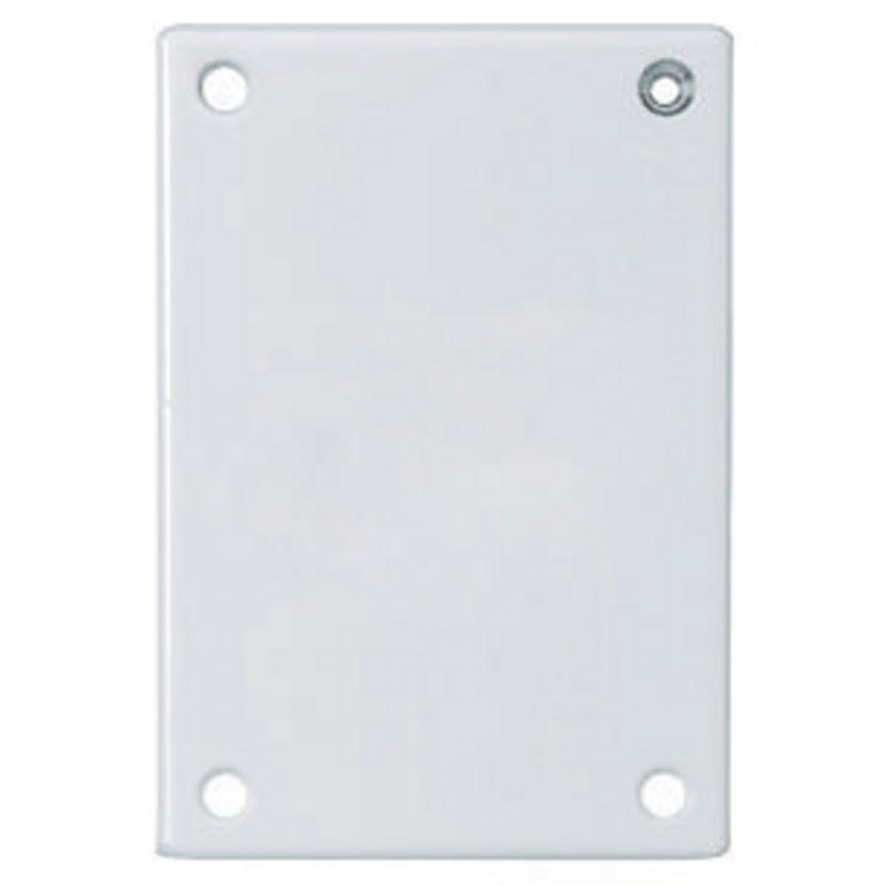 SEC WALLPLATE, 1-G, BLANK, WH