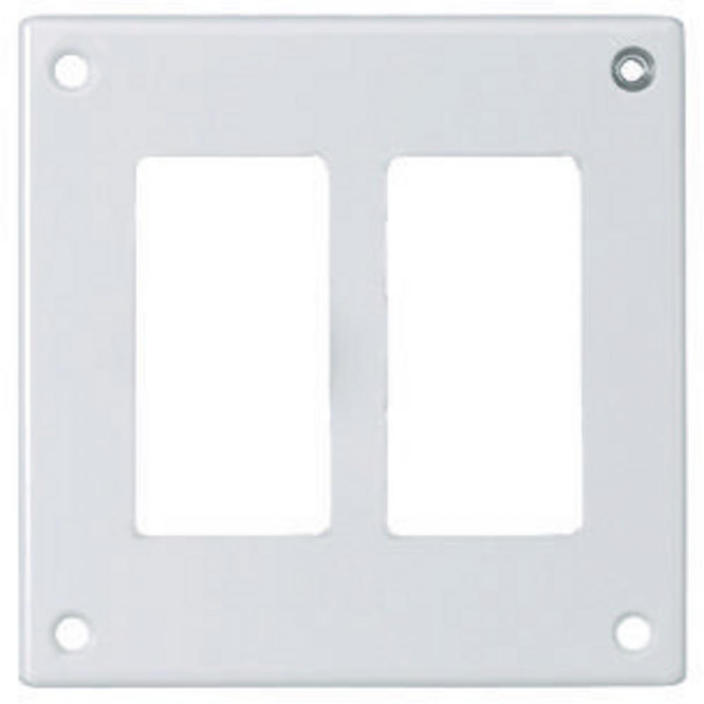 SEC WALLPLATE, 2-G, GFCI, WH