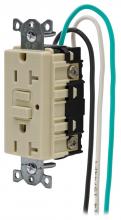 Hubbell Wiring Device-Kellems GFTR20IP2 - GF, TP, 20A 125V, 6" LEAD, STR, BULK, IV