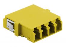 Hubbell Wiring Device-Kellems FALCQSC6Y - FIBER, ADAPT,LC,QUAD,SNAPMT,ZIRC,6/PK,YL