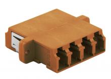 Hubbell Wiring Device-Kellems FALCQSS6OR - FIBER, ADAPT,LC QUAD,SCRMT,ZIRC,6/PK,OR