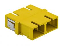 Hubbell Wiring Device-Kellems FASCDSC6Y - FIBER,ADAPT,SC,DUPLX,SNAPMT,ZIRC,6/PK,YL
