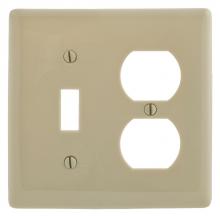 Hubbell Wiring Device-Kellems NP18I - WALLPLATE, 2-G, 1) DUP 1) TOG, IV