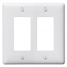 Hubbell Wiring Device-Kellems NP262WNA - WALLPLATE, 2-G, 2) RECT, WHITE