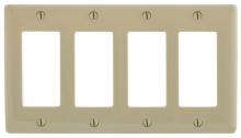 Hubbell Wiring Device-Kellems NP264I - WALLPLATE, 4-G, 4) RECT, IV