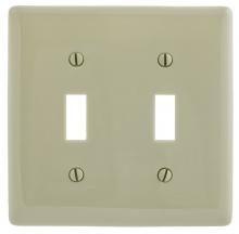 Hubbell Wiring Device-Kellems NP2I - WALLPLATE, 2-G, 2) TOG, IV