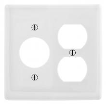 Hubbell Wiring Device-Kellems NP78W - WALLPLATE, 2-G, 1) DUP 1) 1.40" OPNG, WH