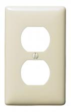 Hubbell Wiring Device-Kellems NP8AL - WALLPLATE, 1-G, 1) DUP, AL