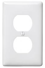 Hubbell Wiring Device-Kellems NP8WNA - WALLPLATE, 1-G, 1) DUP, WHITE