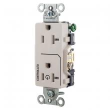 Hubbell Wiring Device-Kellems DR20C1LATR - 1/2 CONTROLLED 20A 125V, B/S, TR DECO,LA