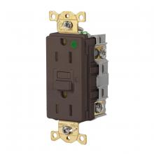 Hubbell Wiring Device-Kellems GFR82 - 15A 125VAC COMM HG GFR BROWN