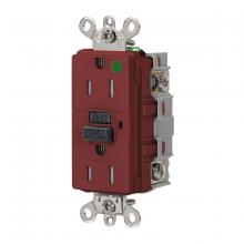 Hubbell Wiring Device-Kellems GFSG8200R - 15A 125VAC INDUSTRIAL TRWR GFR HG RED