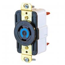 Hubbell Wiring Device-Kellems HBL2320ST - LKG RCPT, 20A 250V, L6-20R, BK, SPRING T