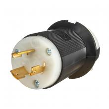 Hubbell Wiring Device-Kellems HBL2321ST - LKG PLUG, 20A 250V, L6-20P, B/W, SP T