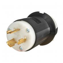 Hubbell Wiring Device-Kellems HBL2331ST - LKG PLUG, 20A 277V, L7-20P, B/W, SP T