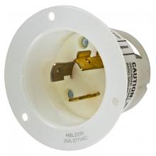 Hubbell Wiring Device-Kellems HBL2335ST - LKG FLG-INLT, 20A 277V, L7-20P, SP TERM