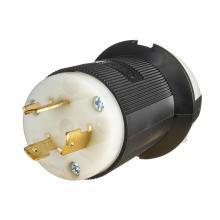 Hubbell Wiring Device-Kellems HBL2341ST - LKG PLUG, 20A 480V, L8-20P, B/W, SP T