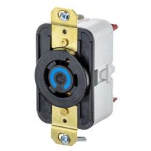 Hubbell Wiring Device-Kellems HBL2420ST - LKG RCPT, 20A 3P 250V, L15-20R, BK, SP T