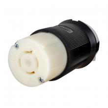 Hubbell Wiring Device-Kellems HBL2433ST - LKG CONN, 20A 3P 480V, L16-20R, B/W, SP