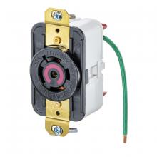 Hubbell Wiring Device-Kellems HBL2520ST - LKG RCPT, 20A 277/480V, L22-20R, BK, SP
