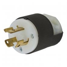 Hubbell Wiring Device-Kellems HBL4570C - LKG PLUG, 15A 250V, L6-15P, B/W