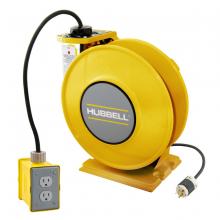 Hubbell Wiring Device-Kellems HBLI25123R20Y - IND REEL, W/(1) DPLX, 25' SJO, 12/3, Y