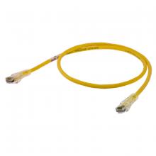 Hubbell Wiring Device-Kellems HC6Y01 - P-CORD, NEXTSPEED,CAT6,SLIM,YL,1FT