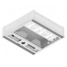 Hubbell Wiring Device-Kellems HRCB22PWHT - RECESS CEILING BOX,2'X2',WHT,W/POLE ADPT