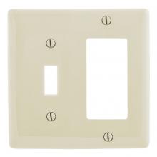 Hubbell Wiring Device-Kellems NP126LA - WALLPLATE, 2-G, 1) TOG 1) REC, LA