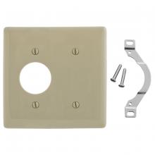 Hubbell Wiring Device-Kellems NP147I - WALLPLATE, 2-G, 1) 1.40" OPN 1) BLNK, IV