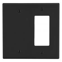 Hubbell Wiring Device-Kellems P1326BK - WALLPLATE, 2-G, 1) DECOR 1) BLANK, BK