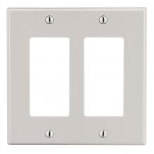 Hubbell Wiring Device-Kellems P262LA - WALLPLATE, 2-G, 2) DEC, LA