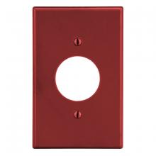 Hubbell Wiring Device-Kellems P7R - WALLPLATE, 1-G, 1.40" OPNG, RED