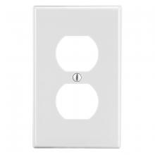 Hubbell Wiring Device-Kellems P8W - WALLPLATE, 1-G, 1) DUP, WH