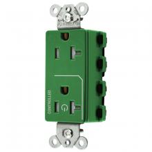 Hubbell Wiring Device-Kellems SNAP2162C1GNTRA - 1/2 SNAP CONTROLLED 20A 125V, TR DECO,GN