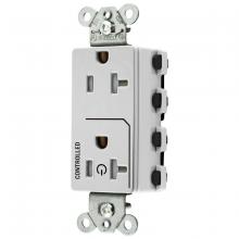 Hubbell Wiring Device-Kellems SNAP2162C1WTRA - 1/2 SNAP CONTROLLED 20A 125V, TR DECO,WH