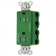 Hubbell Wiring Device-Kellems SNAP2162C2GNTRA - 2/2 SNAP CONTROLLED 20A 125V, TR DECO,GN