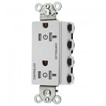 Hubbell Wiring Device-Kellems SNAP2162C2WTRA - 2/2 SNAP CONTROLLED 20A 125V, TR DECO,WH